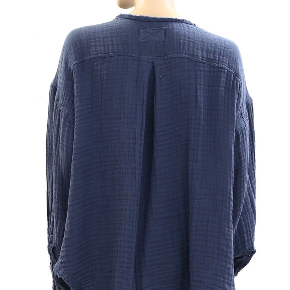 Free People We The Free Easy Sunday Pullover Shirt Tunic Top Oversized XS 278327 - Picture 7 of 8